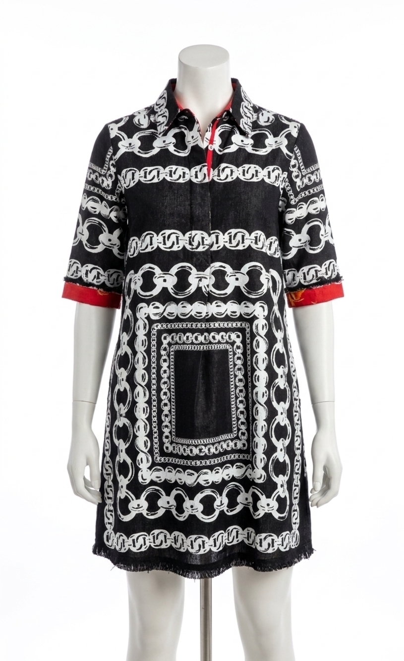NEW DIZZY-LIZZIE chatham dress in black & white